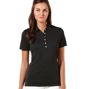 Callaway Polo Black Preppy Golf Tennis Sporty Fitness Athleisure NWT Size Small